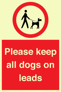 Please keep all dogs on leads